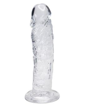 Прозрачный фаллоимитатор на присоске Empire Jelly Dildo - 19,3 см.