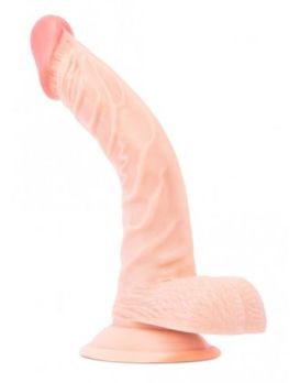 Телесный фаллоимитатор-реалистик Pink Vibe - 21 см.