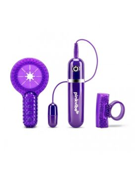Набор из 2 фиолетовых эрекционных колец с вибрацией