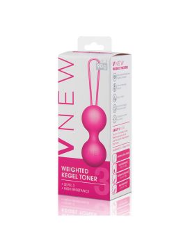 Розовые вагинальные шарики VNEW level 3