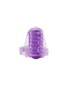 Фиолетовое стимулирующее кольцо с вибрацией на язык Tongus