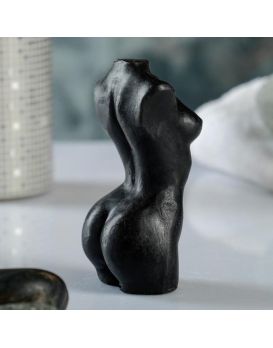 Черное фигурное мыло  Женское тело №1