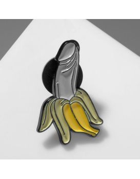 Значок с форме банана-фаллоса