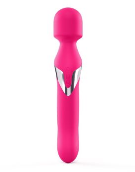 Розовый двусторонний вибромассажер Dual Orgasms - 23,5 см.