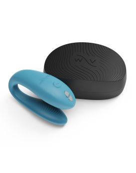 Бирюзовый вибромассажер для пар We-Vibe Sync Go