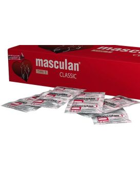 Розовый презерватив Masculan Classic Sensitive - 1 шт.