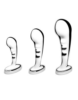 Набор из 3 стальных стимуляторов простаты Stainless Steel P-spot Training Set