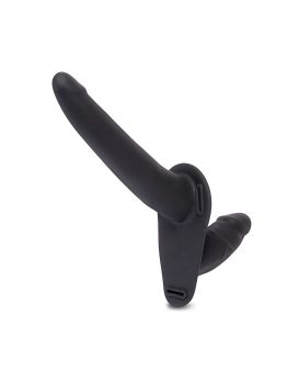 Женский страпон с вагинальной пробкой Silicone Strap-on Harness Dildo - 13,3 см.