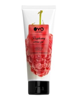 Лубрикант на водной основе OYO Aroma Gel Raspberry с ароматом малины - 75 мл.