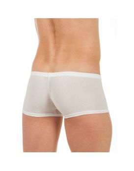 Мужские трусы-хипсы из ткани с текстурой в виде роз White Rose Boxer