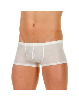 Мужские трусы-хипсы из ткани с текстурой в виде роз White Rose Boxer