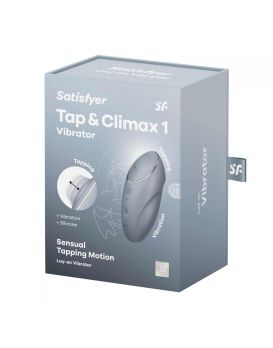 Светло-серый вибростимулятор Tap   Climax 1