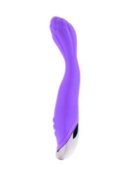 Фиолетовый вибратор для G-стимуляции THE LOUISE - 21,6 см.