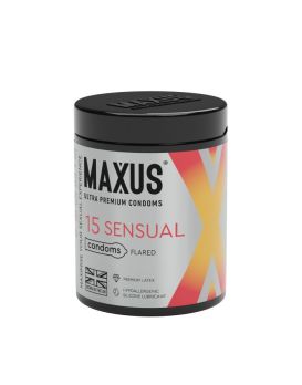 Анатомические презервативы MAXUS Sensual - 15 шт.