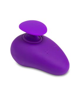 Фиолетовый клиторальный вибромассажер Palm Sense