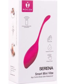 Красный многофункциональный вибромассажер Realov Serena Smart Mini Vibe