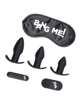 Набор для анальной стимуляции 28X Backdoor Adventure Remote Control 3 Piece Butt Plug Vibe Kit