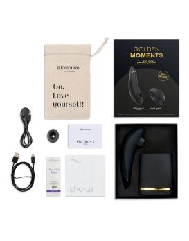 Набор для пар Golden Moments: Womanizer Premium 2 и We-Vibe Chorus