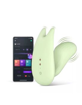 Зеленый вибратор Magic Motion Umi - 9,5 см.