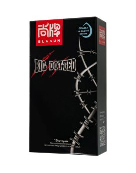 Презервативы с точками Elasun Big Dotted - 10 шт.