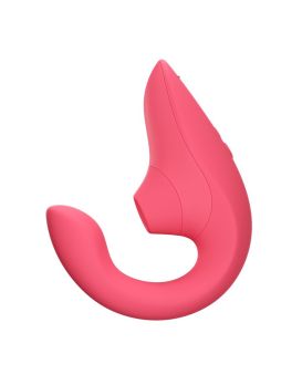 Розовый вибромассажер для двойной стимуляции Womanizer Blend