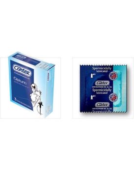 Презервативы в спермицидной смазке CONTEX №3 Opium, 3 шт.