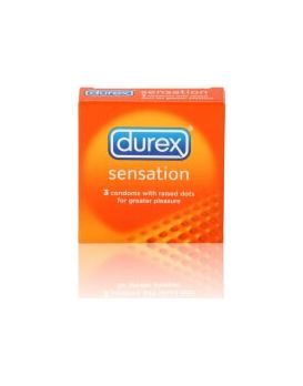 Презервативы с точечной структурой DUREX Sensation - 3 шт.