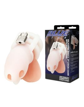 Белая клетка для пениса Silicone Small 2 in Cock Cage With Ball Divider