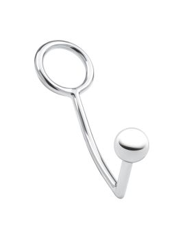Кольцо на пенис с анальным стимулятором Stainless Steel Anal Hook   Cock Ring