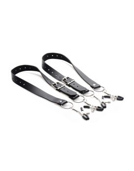 Ремни с зажимами для половых губ Spread Labia Spreader Straps with Clamps