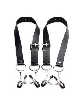 Ремни с зажимами для половых губ Spread Labia Spreader Straps with Clamps