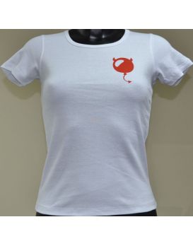 Женская футболка с логотипом  Поставщик счастья