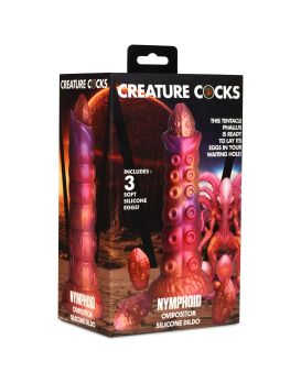 Фантазийный фаллоимитатор Nymphoid Ovipositor Silicone Dildo - 16,5 см.