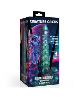 Фантазийный фаллоимитатор Galactic Breeder Ovipositor Silicone Dildo - 22 см.