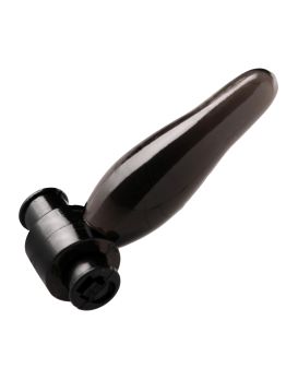 Дымчатая анальная мини-пробка с вибропулей Vibrating Bum Tickler Mini Anal Plug - 6,3 см.