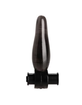 Дымчатая анальная мини-пробка с вибропулей Vibrating Bum Tickler Mini Anal Plug - 6,3 см.