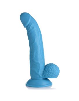 Голубой фаллоимитатор на присоске 7.5  Dildo with Balls - 21,5 см.