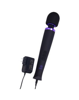 Черный жезловый вибромассажёр Merci Power Wand