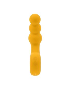 Желтая анальная вибропробка Bumble - 14,9 см.