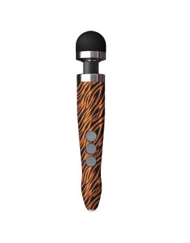 Беспроводной wand-вибратор Doxy Die Cast 3R с тигровым принтом на рукояти - 28 см.