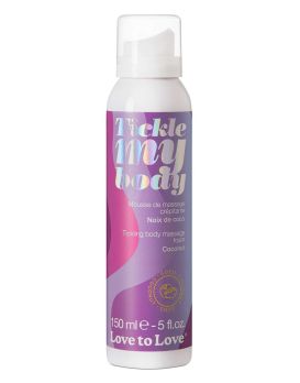 Массажная хрустящая пенка Tickle My Body Coconut с ароматом кокоса - 150 мл.