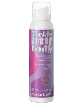 Массажная хрустящая пенка Tickle My Body Fresh Mint с ароматом мяты - 150 мл.