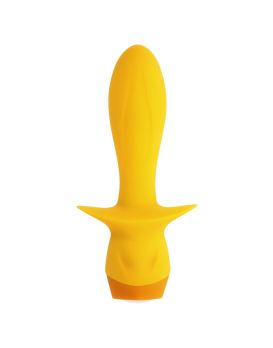 Желтая анальная вибропробка Mellow Yellow - 13,5 см.