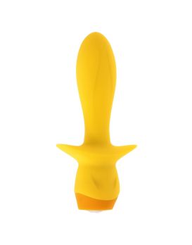 Желтая анальная вибропробка Mellow Yellow - 13,5 см.