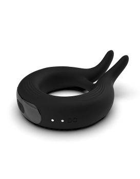 Черное эрекционное кольцо Marry Me Rechargeable Vibrating Cockring