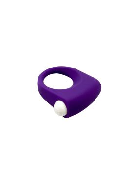 Фиолетовое эрекционное кольцо Puggle Vibrating Ring with Bullet
