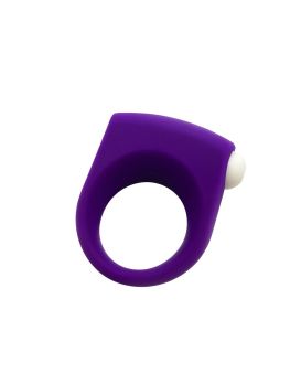 Фиолетовое эрекционное кольцо Puggle Vibrating Ring with Bullet