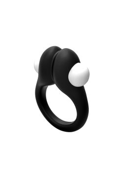 Черное эрекционное кольцо Zippy Vibrating Ring With Bullet