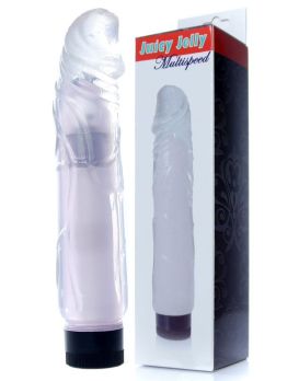 Прозрачный вибратор Juicy Jelly - 22 см.