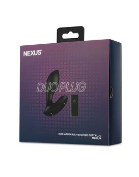 Черная анальная вибровтулка Nexus Duo Plug Medium